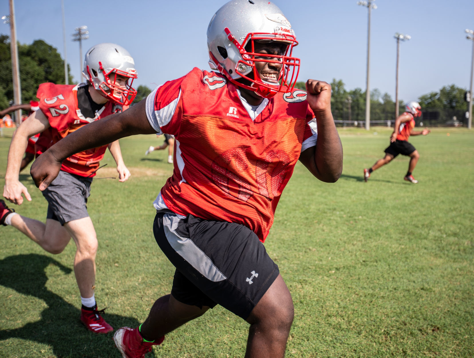 First day of football practice